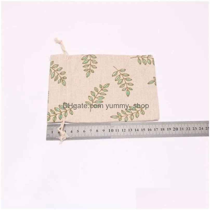  cotton drawstring bags jewelry pouch gift bag wedding and festivals packaging decoration favor holder 10x13cm/13x17cm