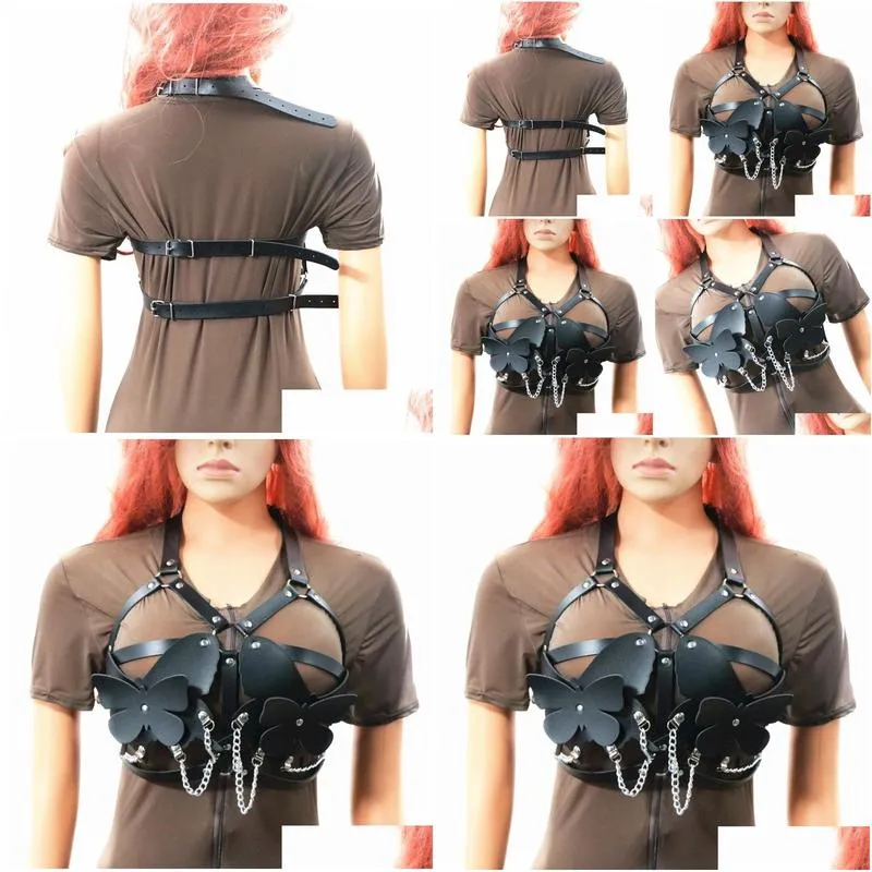 camisoles tanks punk trend collar belt nightclub accessories casual butterfly waist chain belt