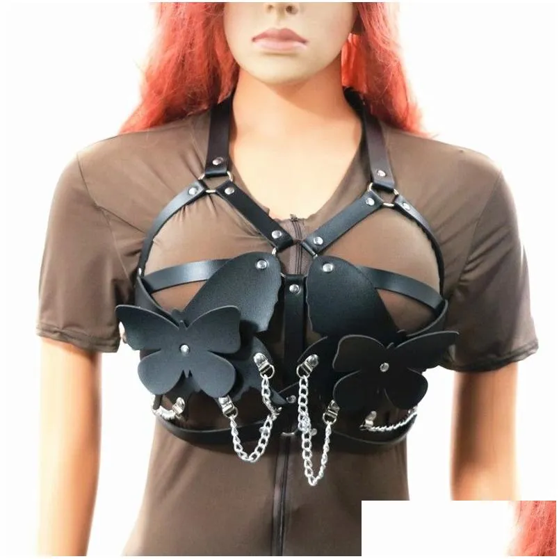 camisoles tanks punk trend collar belt nightclub accessories casual butterfly waist chain belt