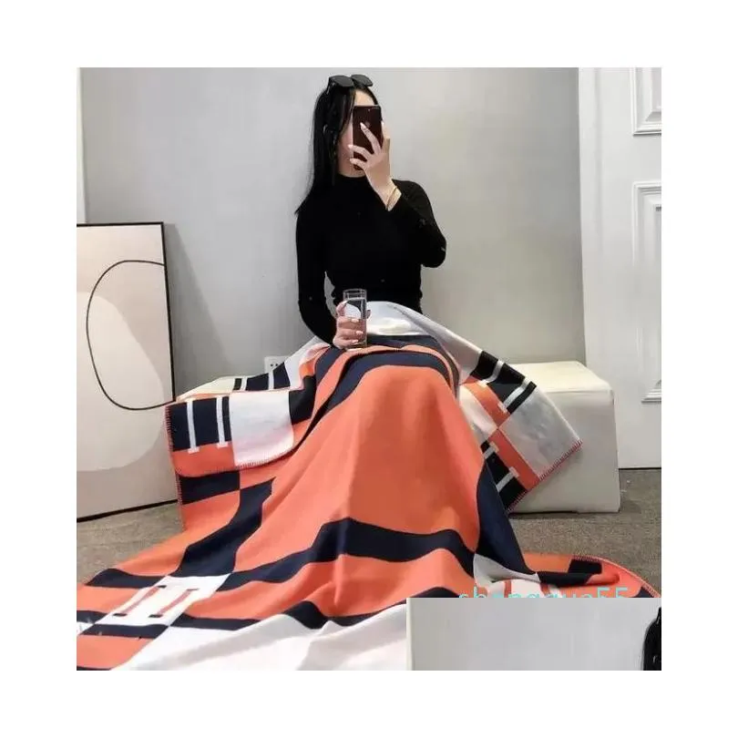 designer cashmere blankets luxury letter home travel throw summer air conditioner blanket beach blanket towel womens soft shawl