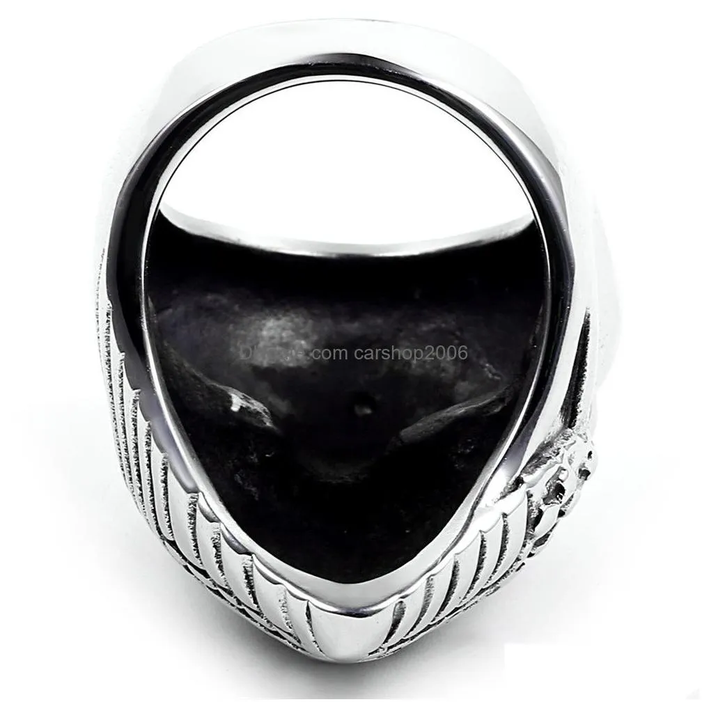  stainless steel biker rings american flag mask skull skeleton mens biker rings for men s fashion jewelry 2 colors