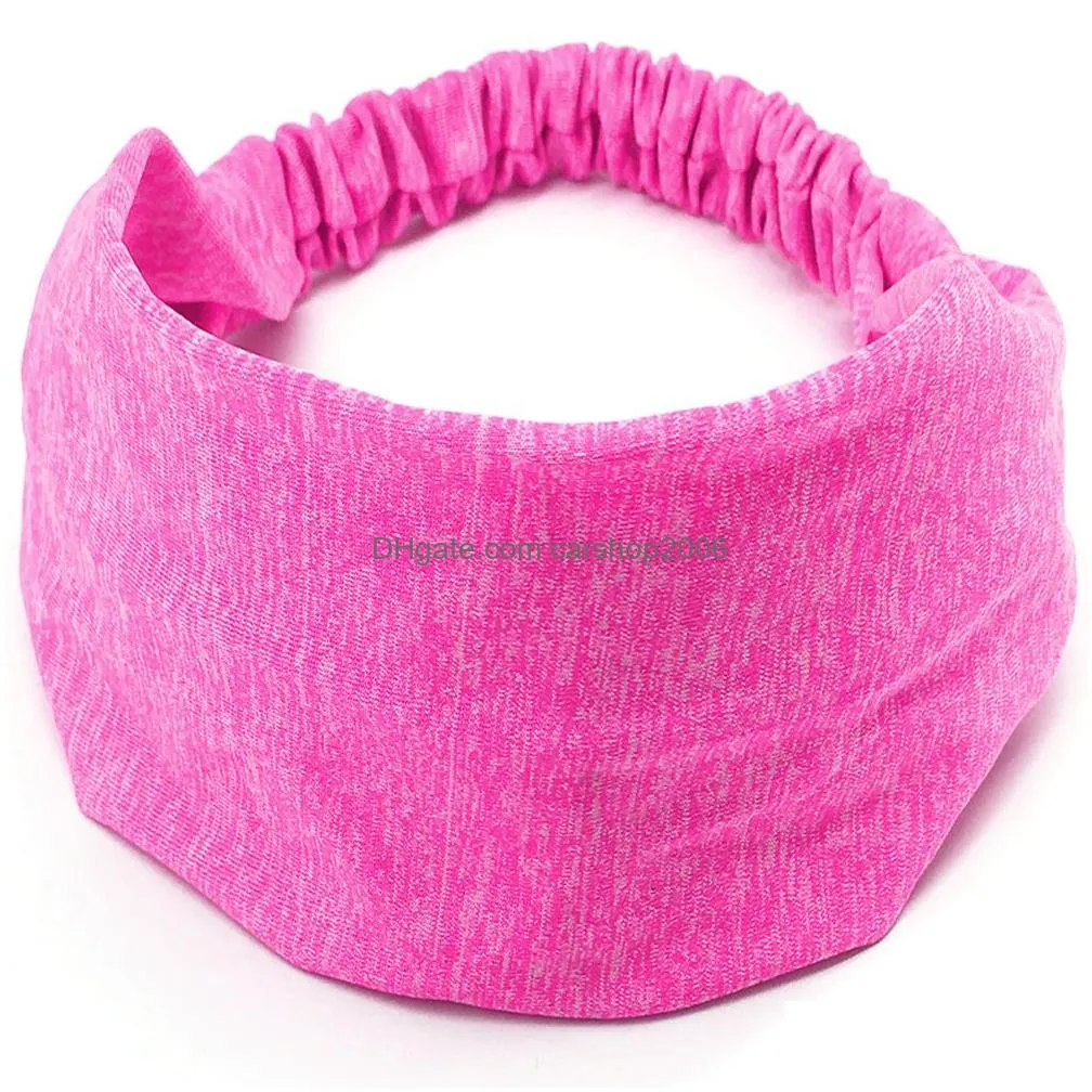  womens wide sports headbands elastic designer absorb sweat no slip yoga hairband head scarf for girls female luxury jewelry