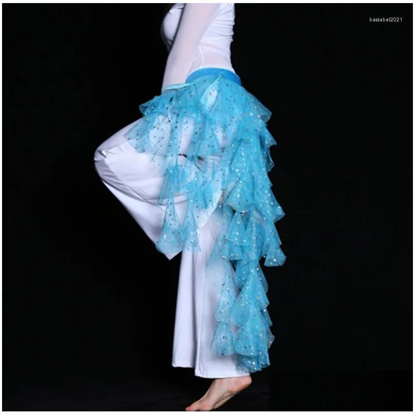 stage wear 2022 women dancewear belly dancing clothes fishtail skirt adjustable fit wrapped belt dance sequins hip scarf