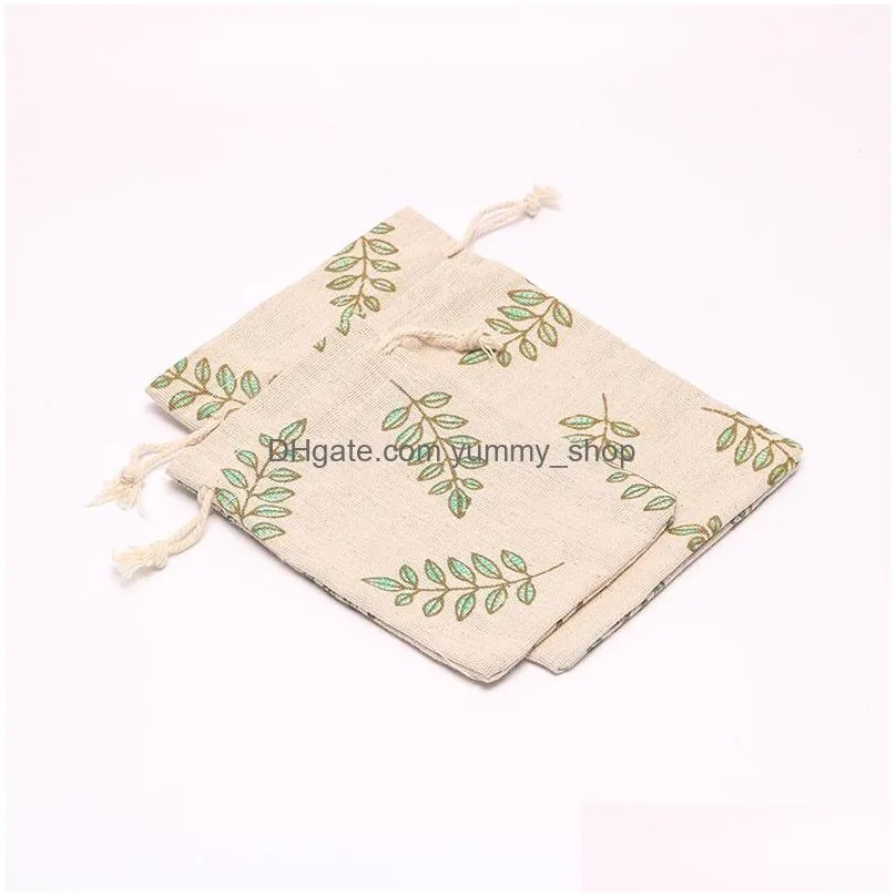  cotton drawstring bags jewelry pouch gift bag wedding and festivals packaging decoration favor holder 10x13cm/13x17cm