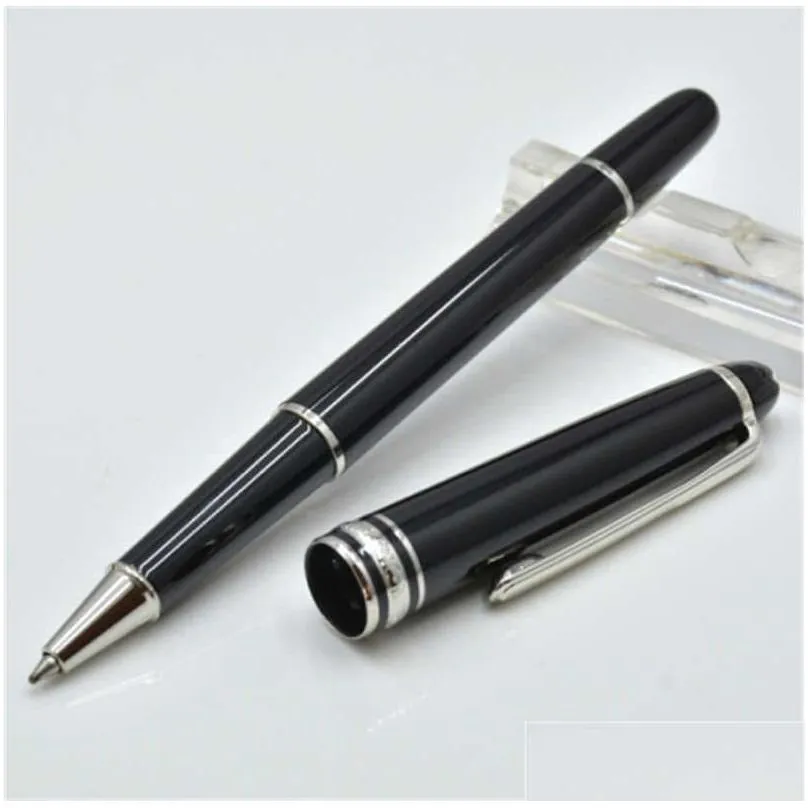 high quality 163 bright black ballpoint pen / roller ball pen classic office stationery promotion pens for birthday gift