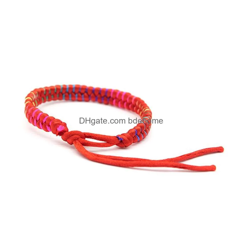 nepal boho hand weave braided bracelets for women bohemian vintage colorful cotton string rope ethnic bangle wristband friend jewelry