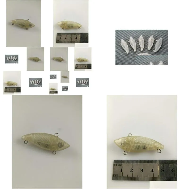 20pcs unpainted fishing lures jointed crankbait bodies 4.4g