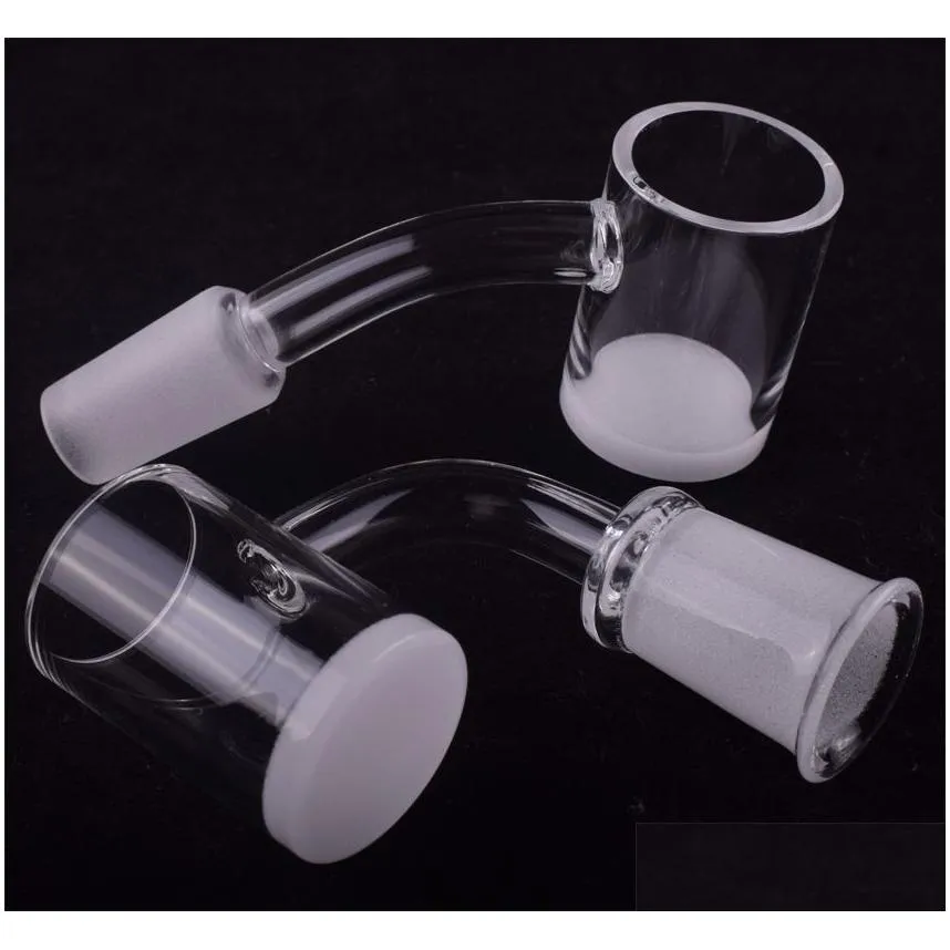 smoking opaque bottom quartz banger 10mm 14mm 18mm male female joint nail for glass bong