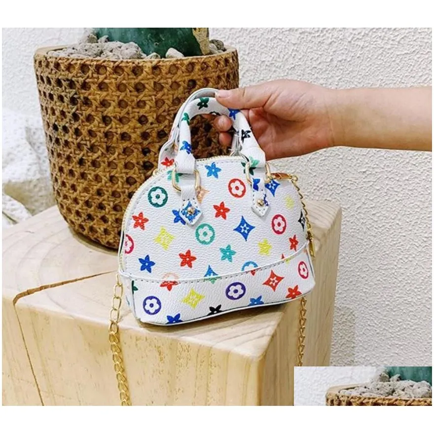 kids girls handbag designers pu leather chain bags cute party dinner hand bag small mini size princess crossbody pack messenger
