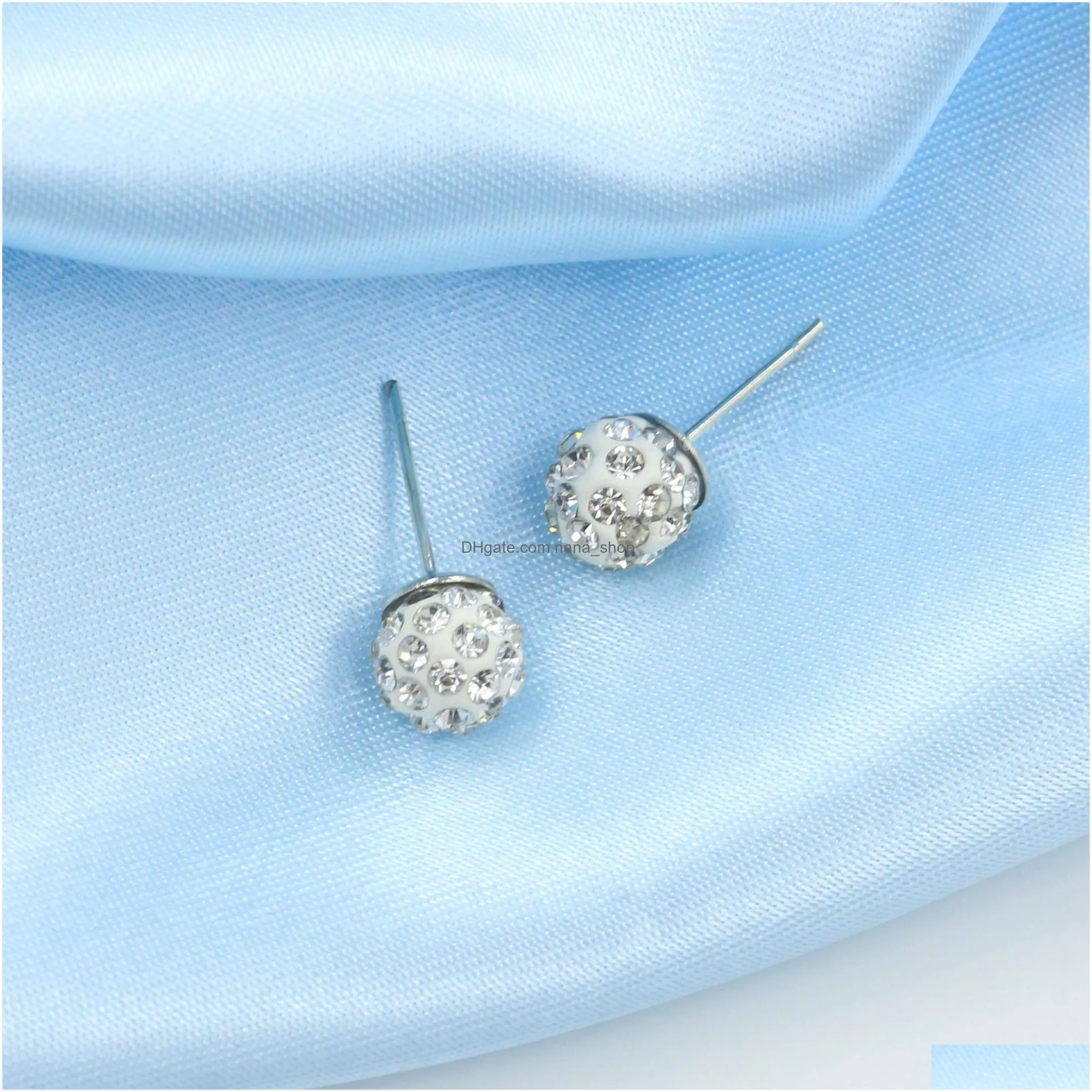 hot selling ear stud luxury crystal zircon 925 silver earrings for women new supplies fashion jewelry charm stud earrings beautiful