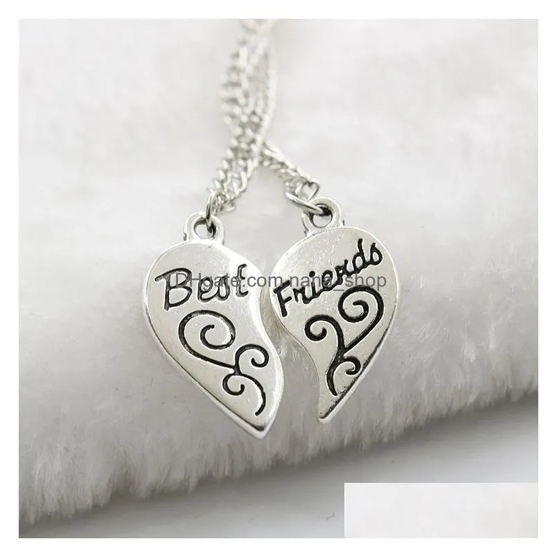 fashion i love you to the moon and back pendant necklace wholeheartedly couple necklace heart-shaped alloy pendant valentine gift