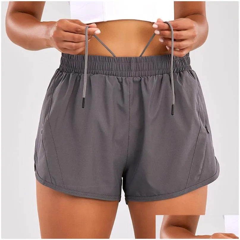 lu-0160 womens yoga outfits high waist shorts exercise short pants fitness wear girls running elastic adult pants sportswear