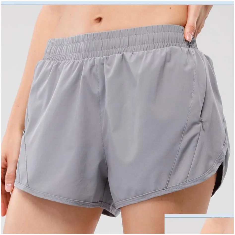 lu-0160 womens yoga outfits high waist shorts exercise short pants fitness wear girls running elastic adult pants sportswear