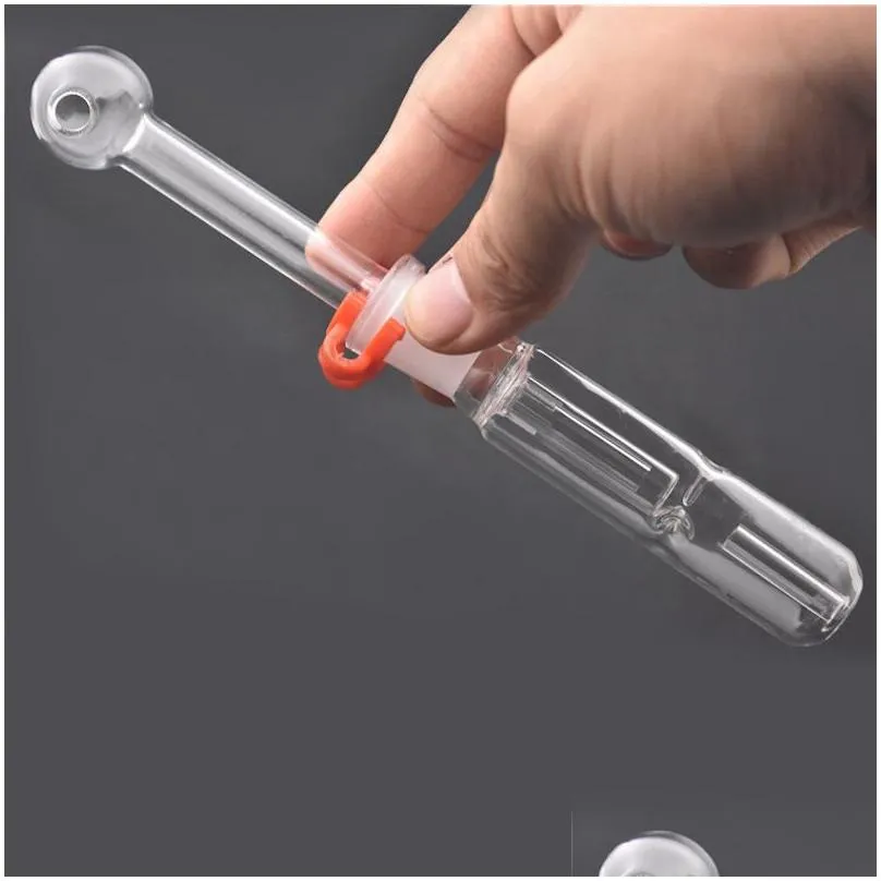 wholesale 14mm mini smoking glass oil burner nc kit with quartz tips dab straw for water dab oil rigs bong accessories
