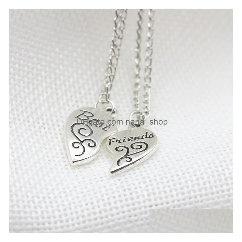 fashion i love you to the moon and back pendant necklace wholeheartedly couple necklace heart-shaped alloy pendant valentine gift