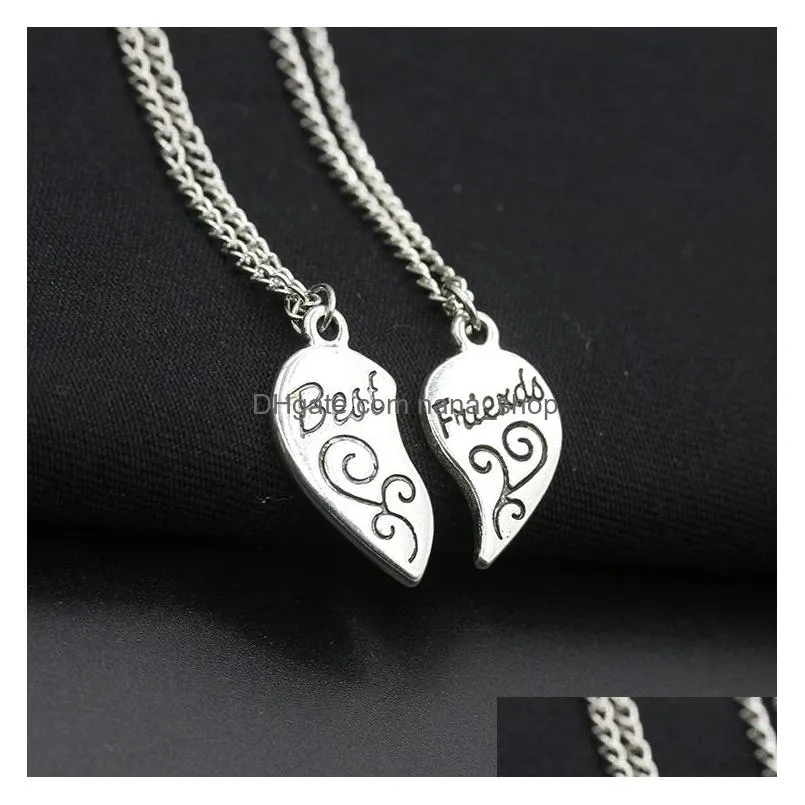 fashion i love you to the moon and back pendant necklace wholeheartedly couple necklace heart-shaped alloy pendant valentine gift
