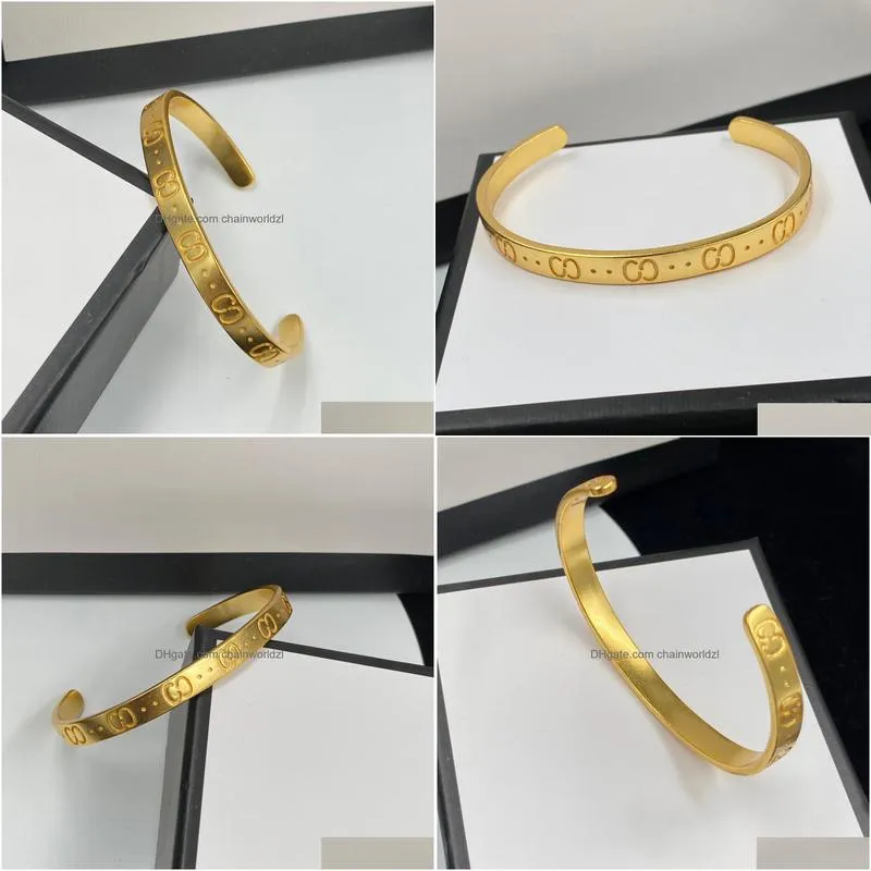 gold designer bracelet fashion g jewelry cuff bracelet modeling design is very beautiful