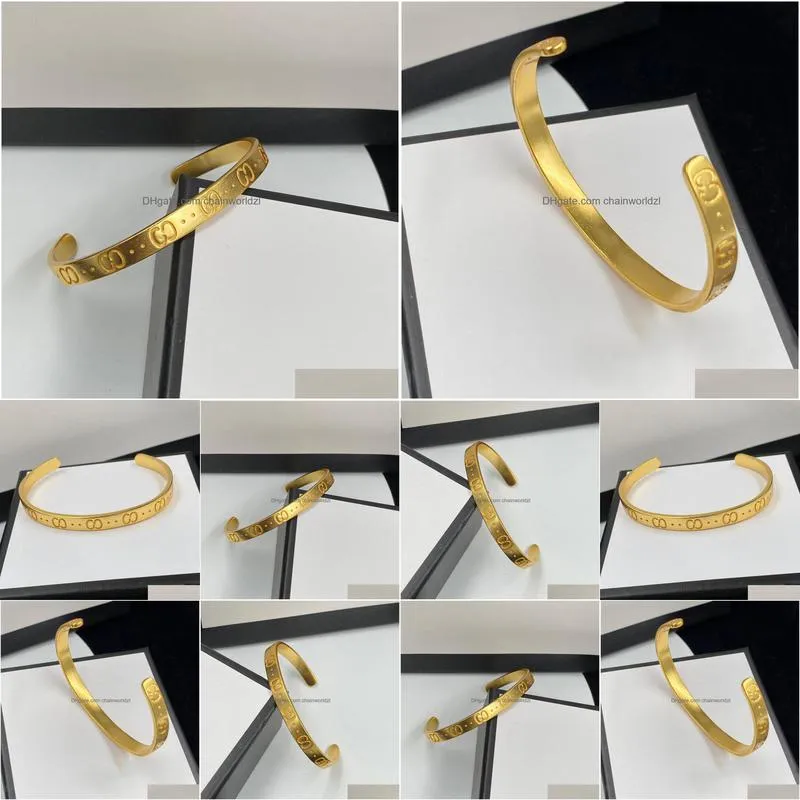 gold designer bracelet fashion g jewelry cuff bracelet modeling design is very beautiful