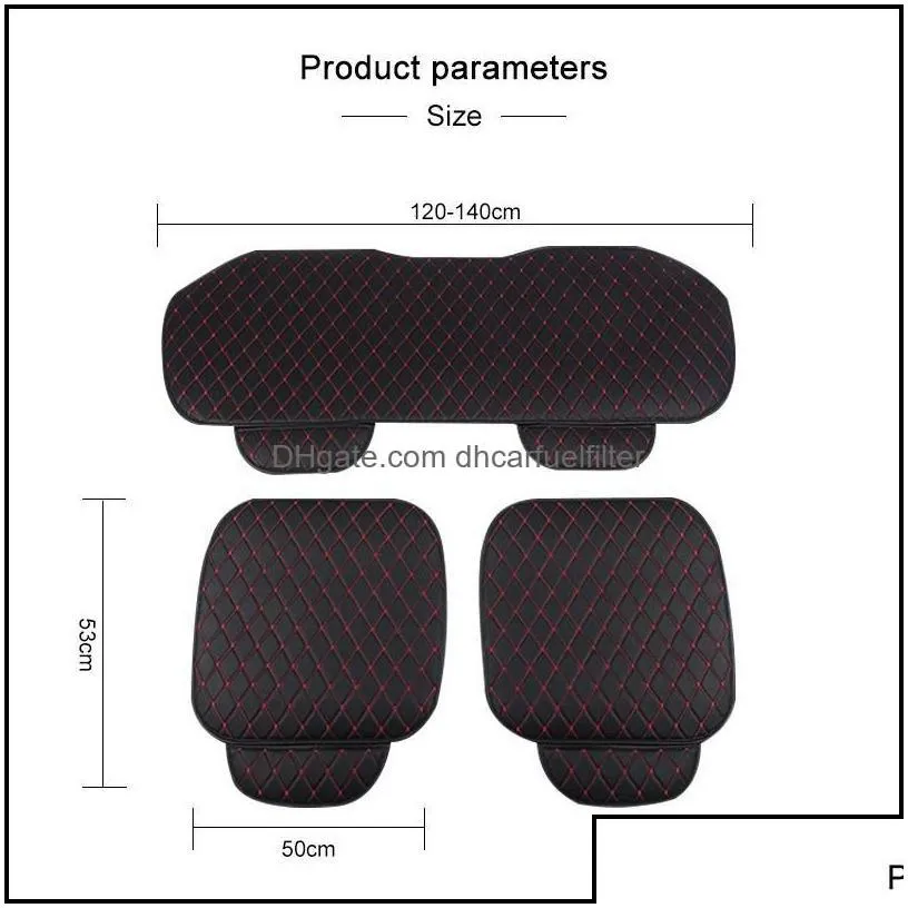 car seat covers car seat ers leather er set front rear backseat cushion chair protector mat pad interior accessoriescar drop delivery