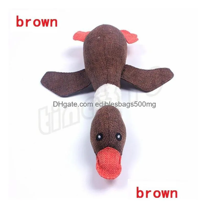 wild goose vocal toys tooth cleaning bite resistance molar toys hemp cloth plush training entertainment toys t9i0017