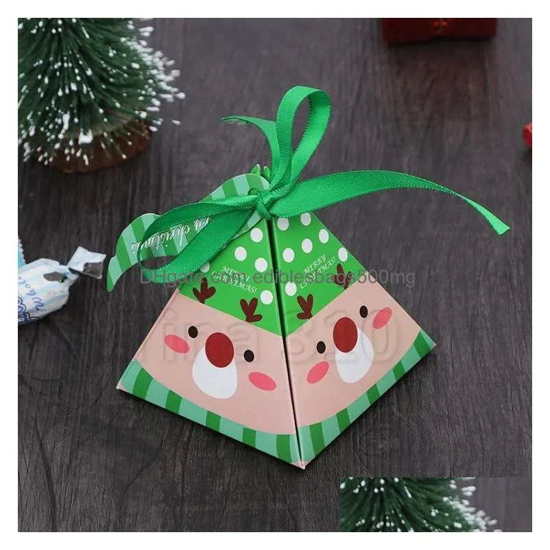 christmas candy box diy paper gift boxes xmas presents party favors decoration packaging chocolate cookie box t2i51662