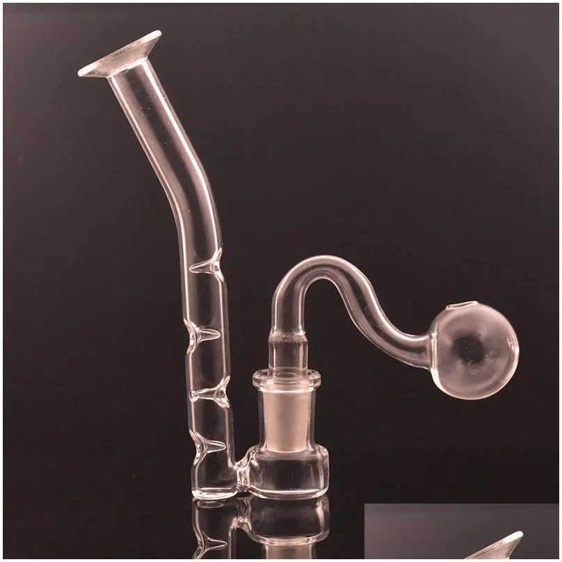 glass straw oil pipes j-hook adapter for bong ash catcher accessories super filter 14mm female thick pyrex glass smoking water pipe