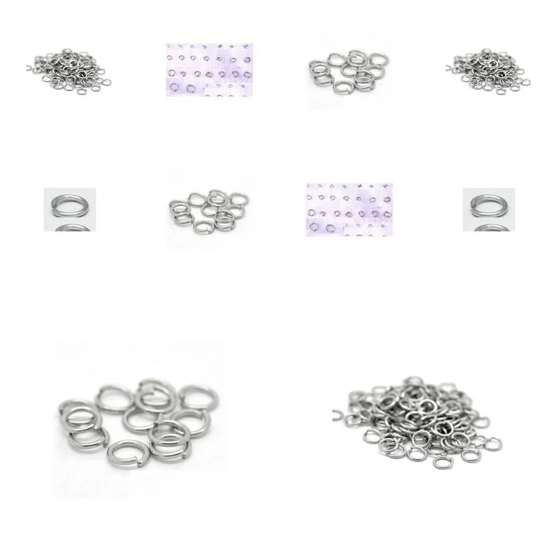 in bulk 500pcs/lot quality parts strong jewelry finding marking 316l stainless steel 5x0.8mm mm jump ring open ring silver