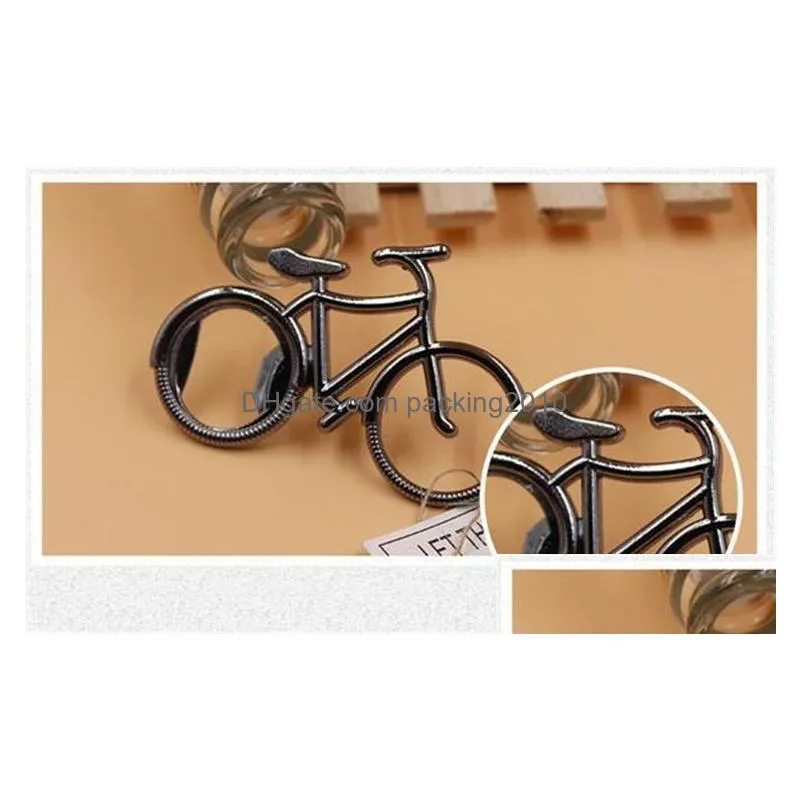 new bottle opener metal bicycle bike shaped wine openers wedding favor souvenir party gift present ic564