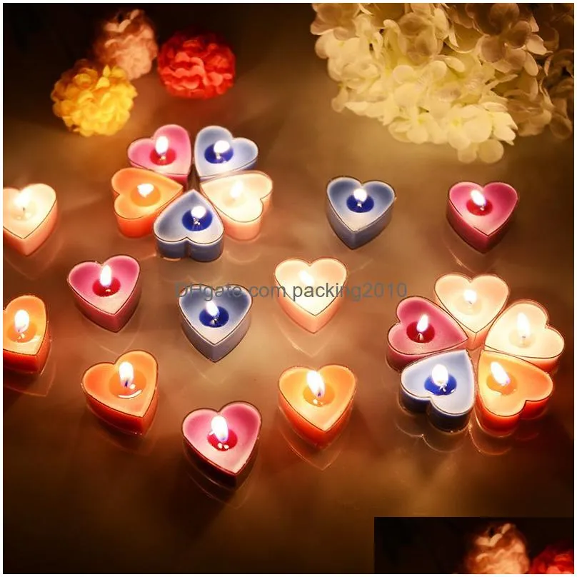 valentines-day heart candle romantic scented candles delicate expression tea wax valentines day wedding decoration t9i00993