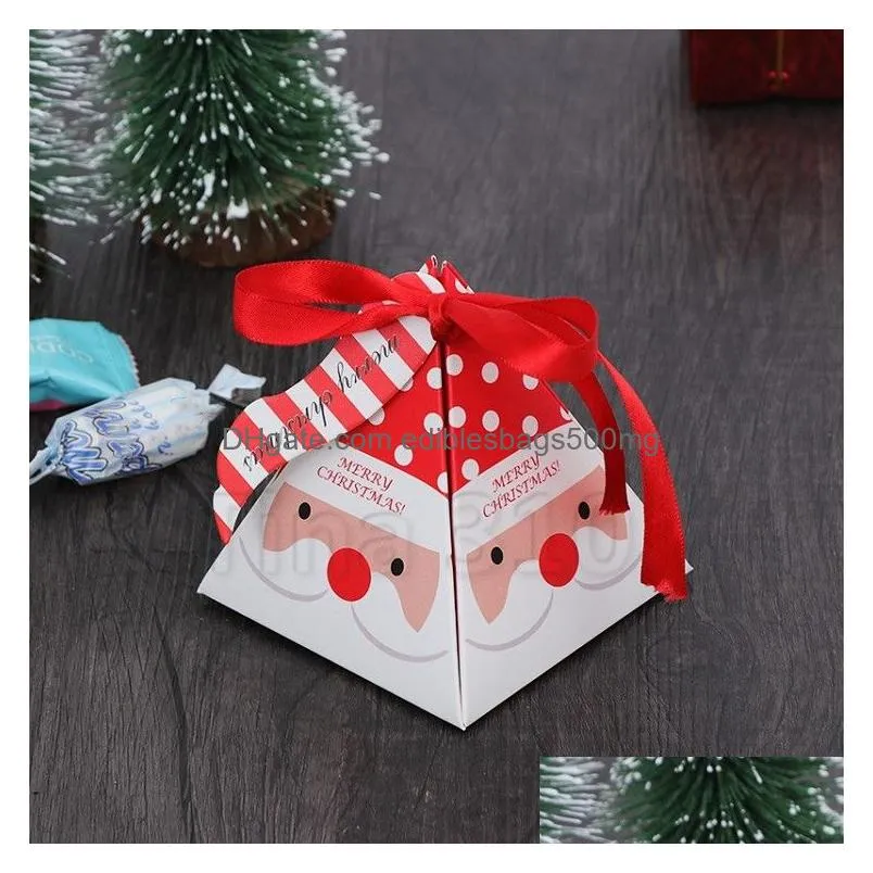 christmas candy box diy paper gift boxes xmas presents party favors decoration packaging chocolate cookie box t2i51662