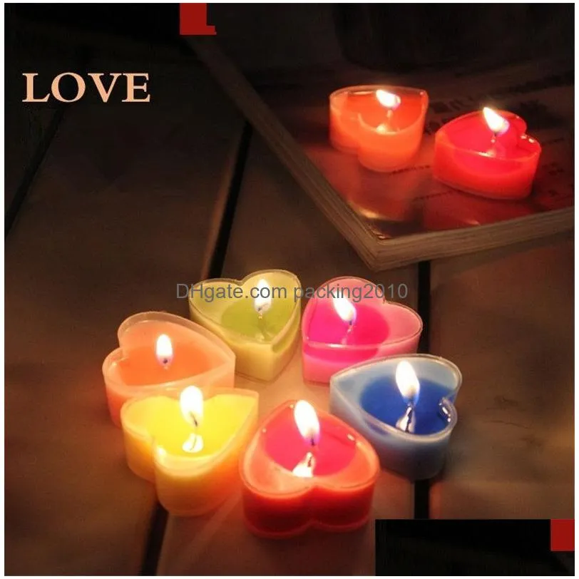 Candele San Valentino Cuore Candela Romantico Profumato Espressione  Delicata Tè Cera San Valentino Decorazione T9I00993 Goccia Del Dhiti Da 0,8  €