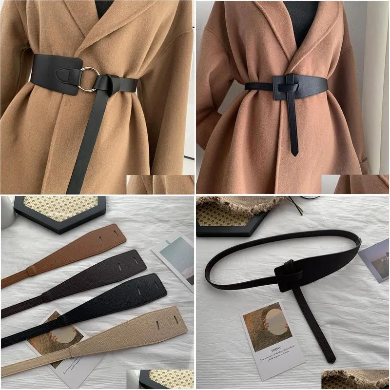 belts brand designer wide corset belt for women fashion tie obi waistband bow leisure ladies wedding dress overcoat