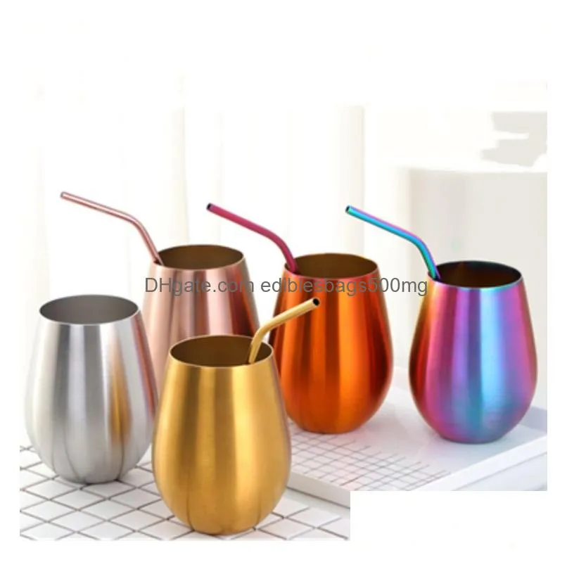 304 stainless steel tumbler round beer mugs creative cold drinking cup bar shaker family water cup coffee mugs water bottlet2i5274