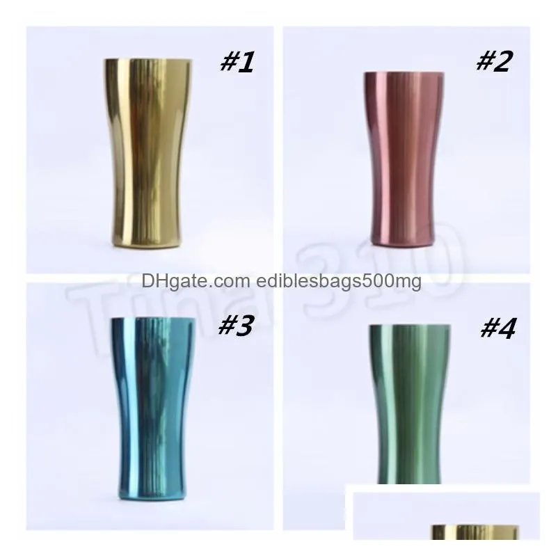 stainless steel mugs metal sport cup single layer colorful cups bottleoutdoor car cup coffee mugs tea beer mug t2i5186