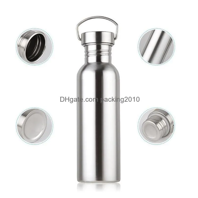 new stainless steel monolayer outdoors mountaineering motion kettle creative drinking water cup motion pot t4h0378