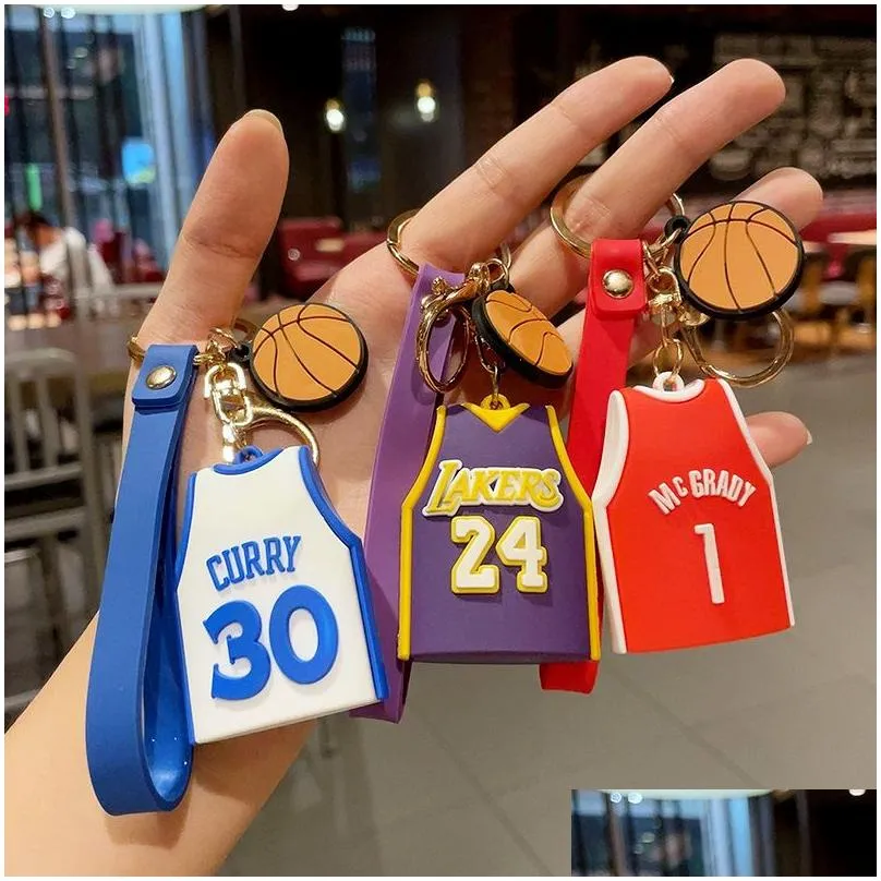 decompression toy creative cartoon cute basketball doll keychain pendant dolls couple accessories leather strap car key chain bag