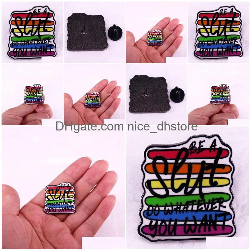 lgbt you want brooch cute anime movies games hard enamel pins collect cartoon brooch backpack hat bag collar lapel badges