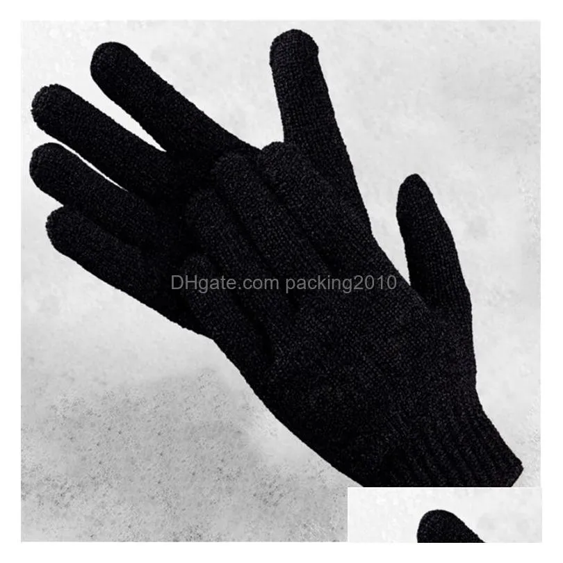 black nylon body cleaning shower gloves bath brushes exfoliating bath glove five fingers bath bathroom gloves home supplies lt224