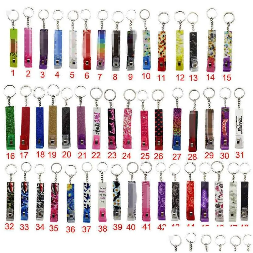 cute credit card puller pompom key rings acrylic debit bank card grabber for long nail atm keychain cards clip nails tools