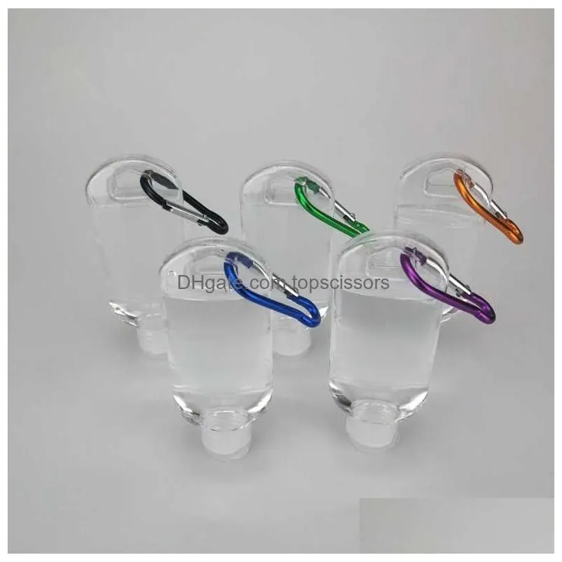 in stock hand sanitizer bottle alcohol refillable pump transparent bottle pet plastic sanitizer gel pump bottle drop ship epack