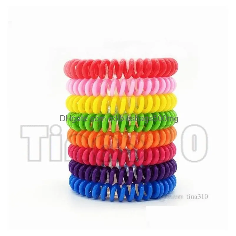 anti- mosquito repellent bracelet anti mosquito bug pest repel wristbands bracelet insect repellent mozzie keep bugs away mixed color