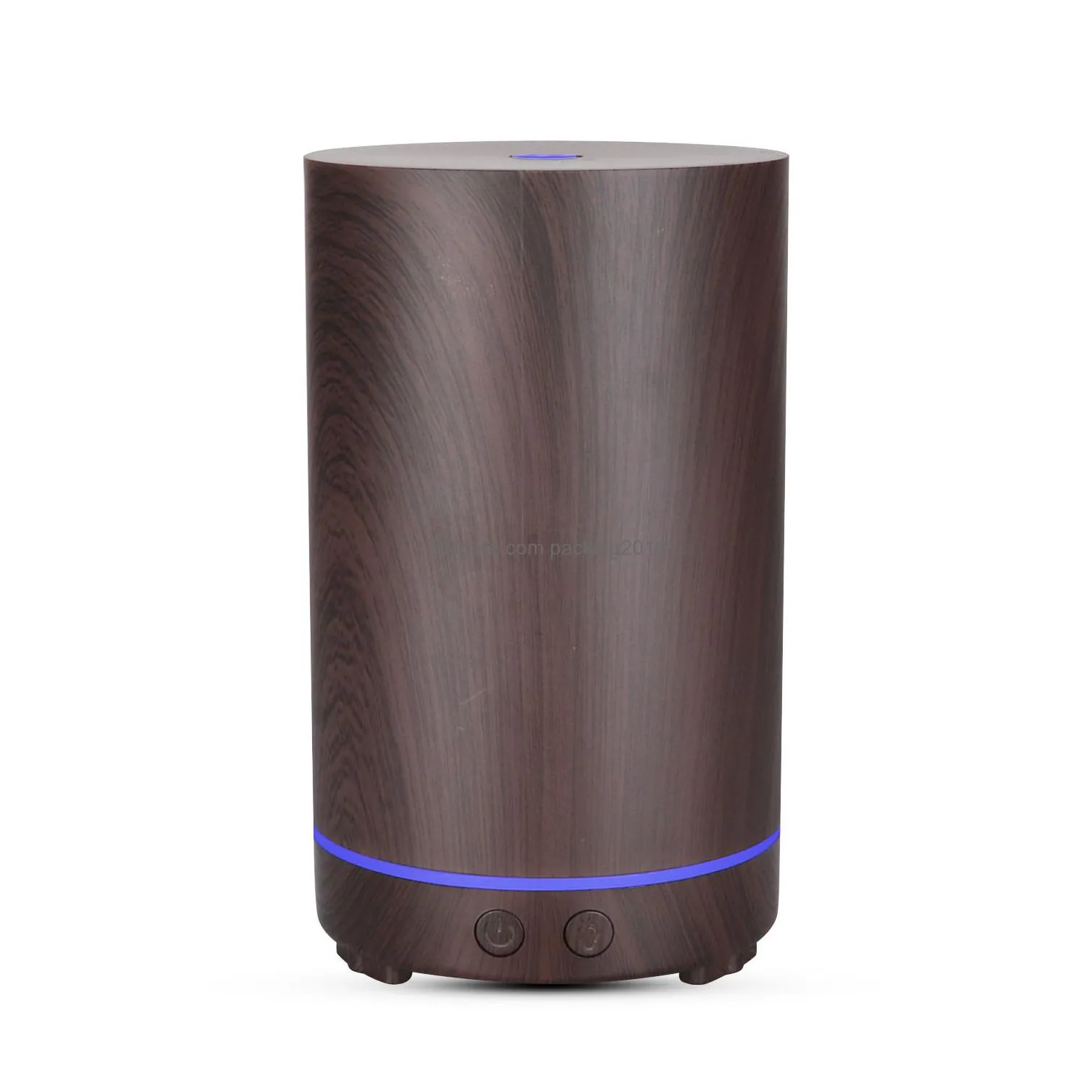 200ml ultrasonic air humidifier hollow-out aromatherapy machine usb wood grain aroma essential oil diffuser with 7colors led light