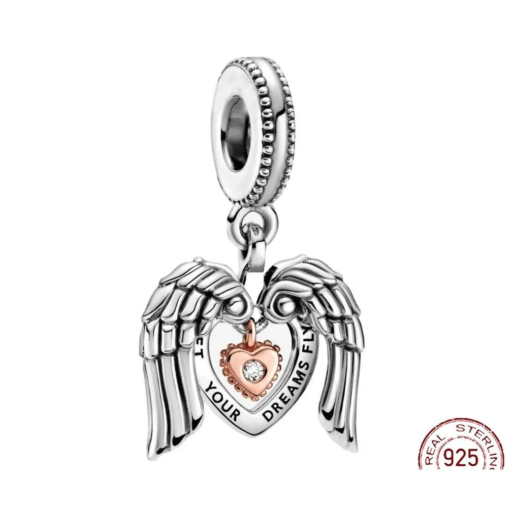 925 silver fit pandora charm 925 bracelet heart mom family dangle dream catcher beads charms set pendant diy fine beads jewelry