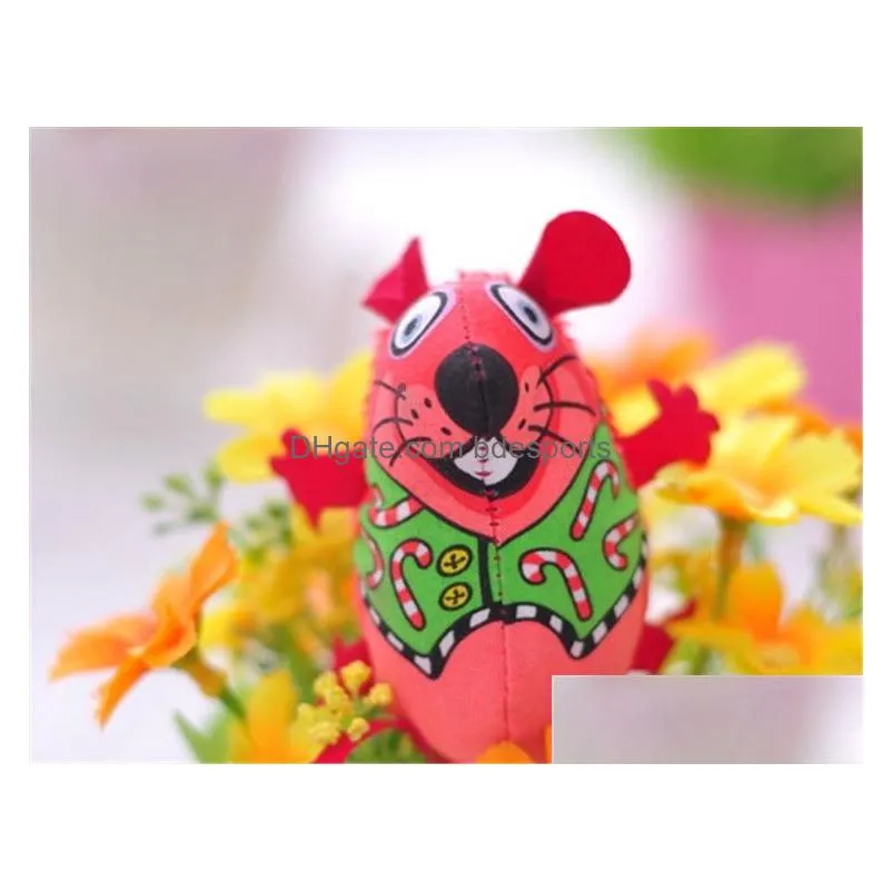 new sale high quality cat toys colorful mouse shape funny toy children canvas toys pet supplies t3i0067