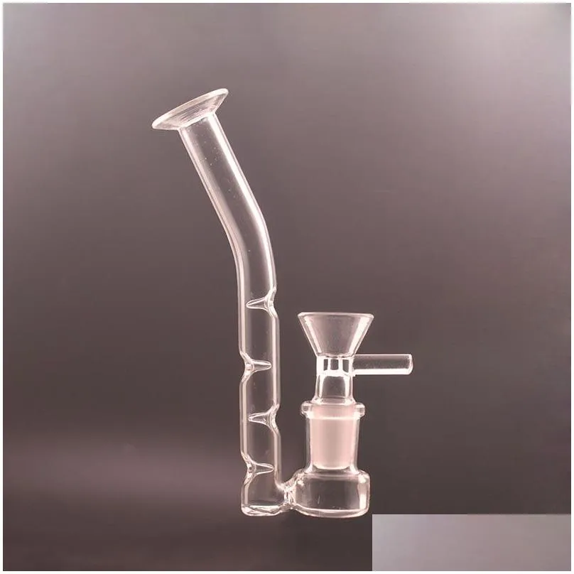 glass straw oil pipes j-hook adapter for bong ash catcher accessories super filter 14mm female thick pyrex glass smoking water pipe