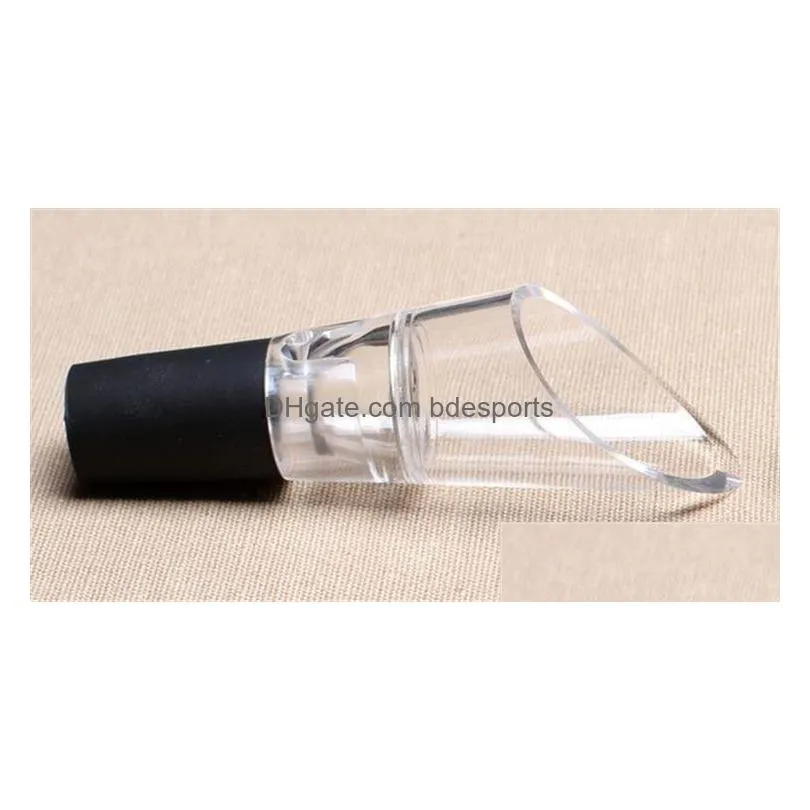 bar tools silicone aerators decanting aerating filter aerator wine pourers bar tools pourers with opp packaging 4061-4062