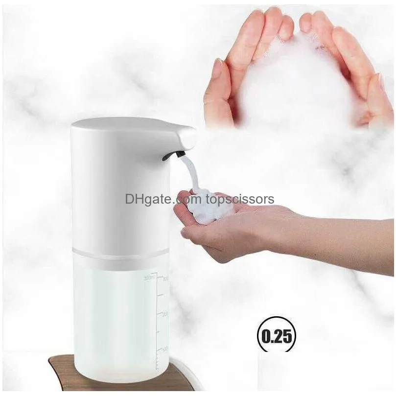 350ml touchless automatic soap dispenser usb charging smart foam machine infrared sensor foam soap dispenser for home office bathroom