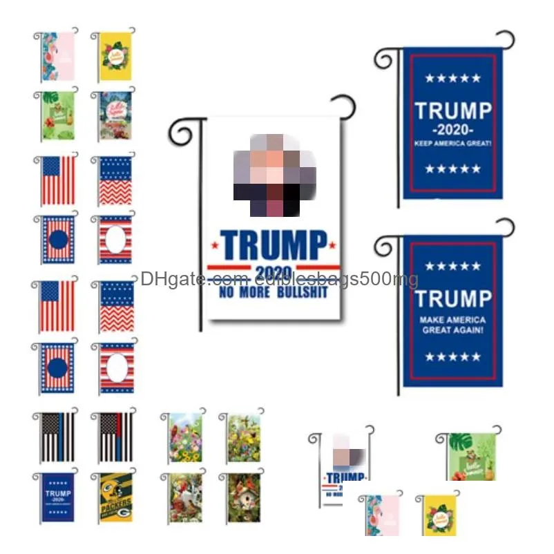 double sided banner flags trump garden flags 30 x 45 cm outdoor decorate chunya textile garden flags american garden flagtrump