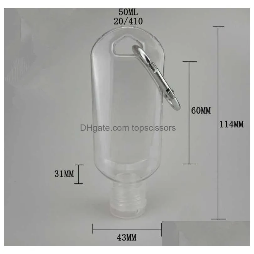 in stock hand sanitizer bottle alcohol refillable pump transparent bottle pet plastic sanitizer gel pump bottle drop ship epack