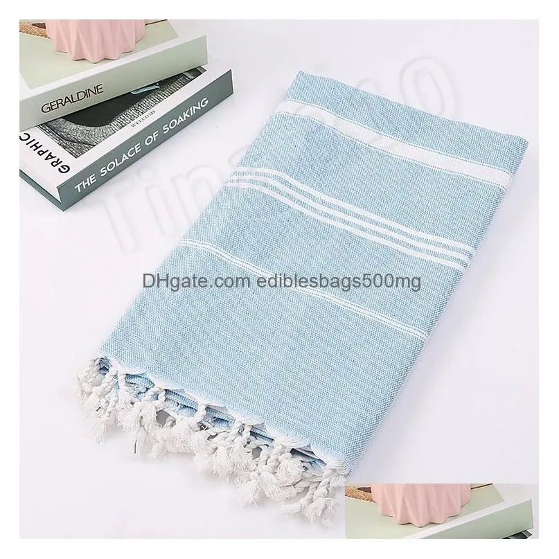  colorful turkish towel striped beach towels cotton bath towels gift spa gym yoga beach towel toilet supplies 100x180cm 4924